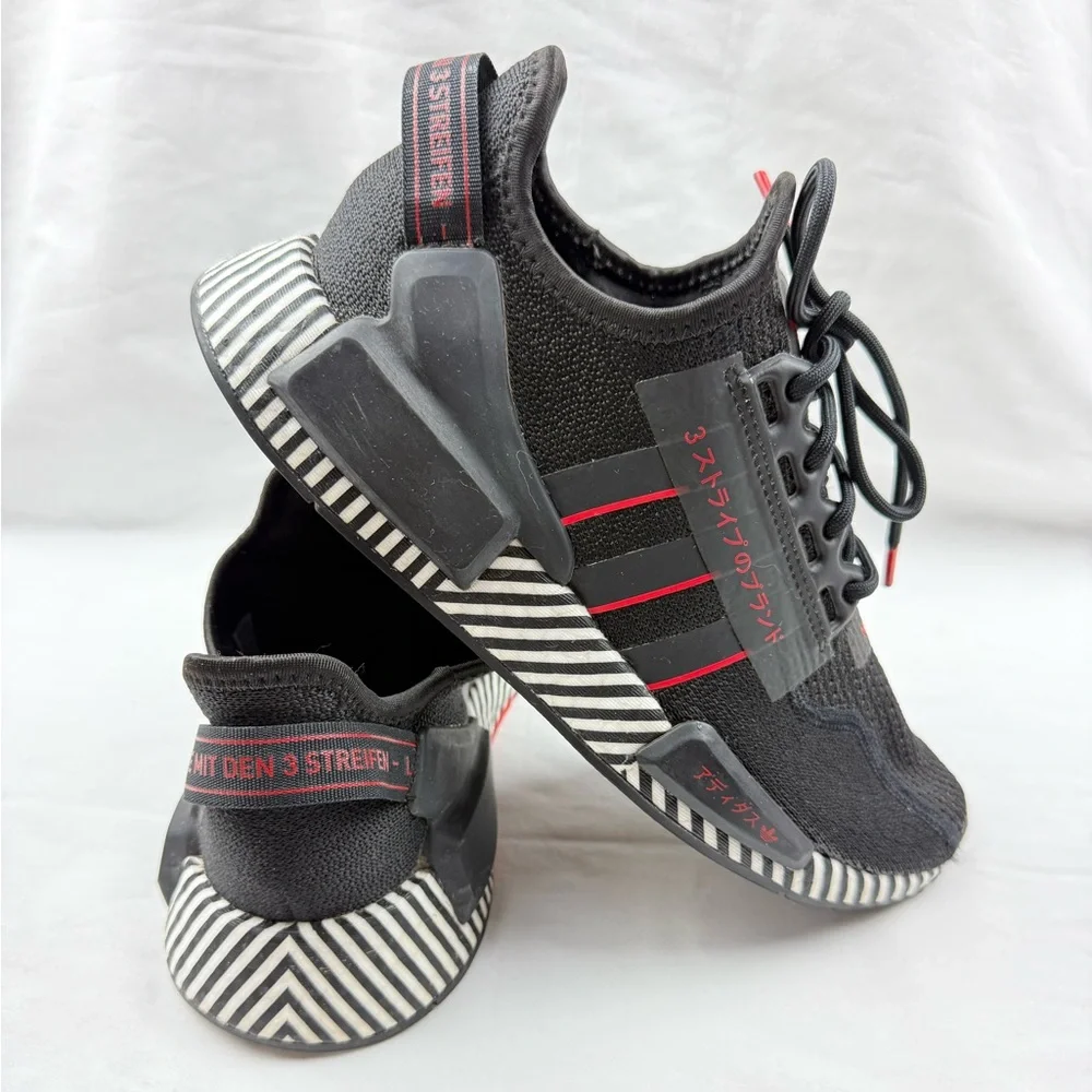 Adidas NMD_R1 V2 'Dazzle Camo Black Men's Shoes size 6.5